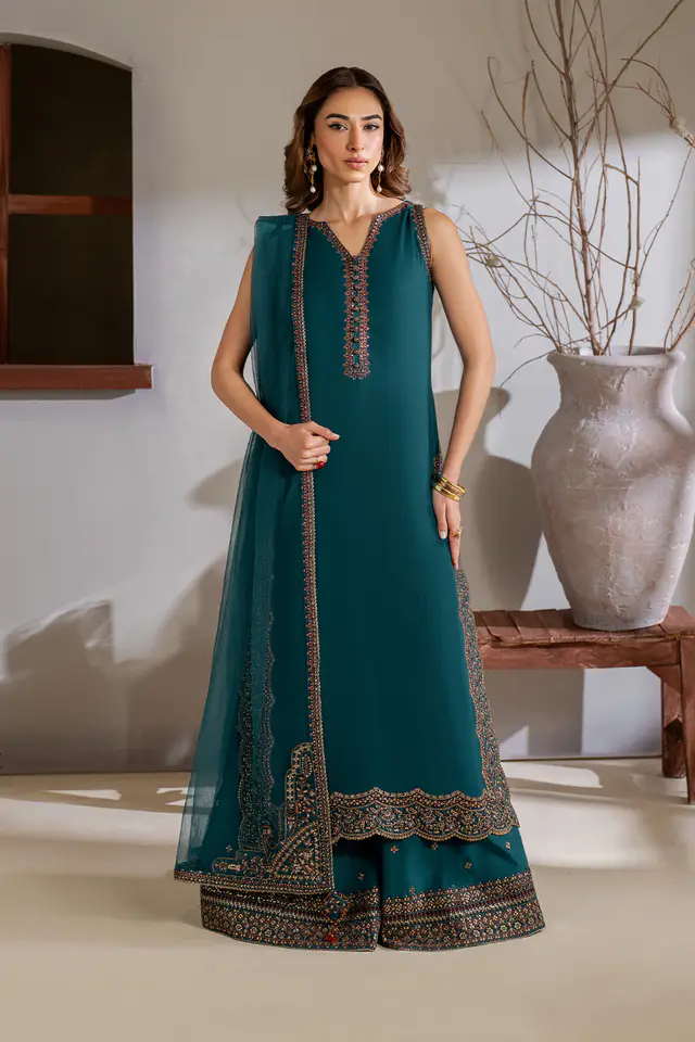 Embroidered Chiffon full-length primary view