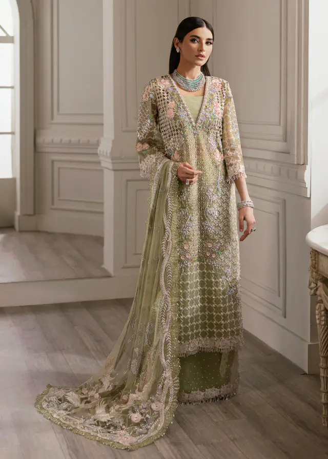 Crimson Sparkle Cascade pistachio green replica