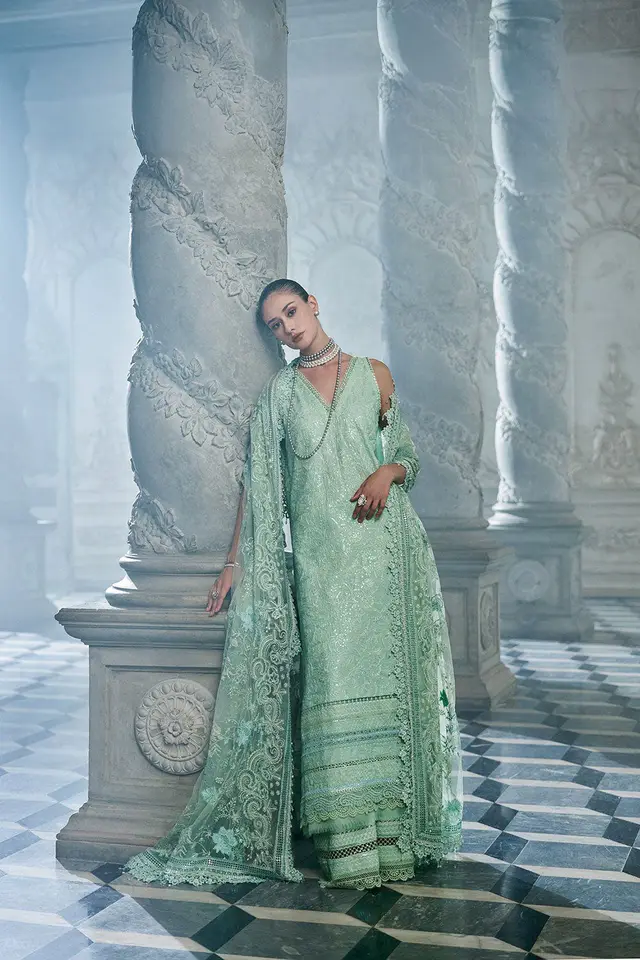 Design 4B Luxury Lawn Eid Edition luxury lawn full-length primary view