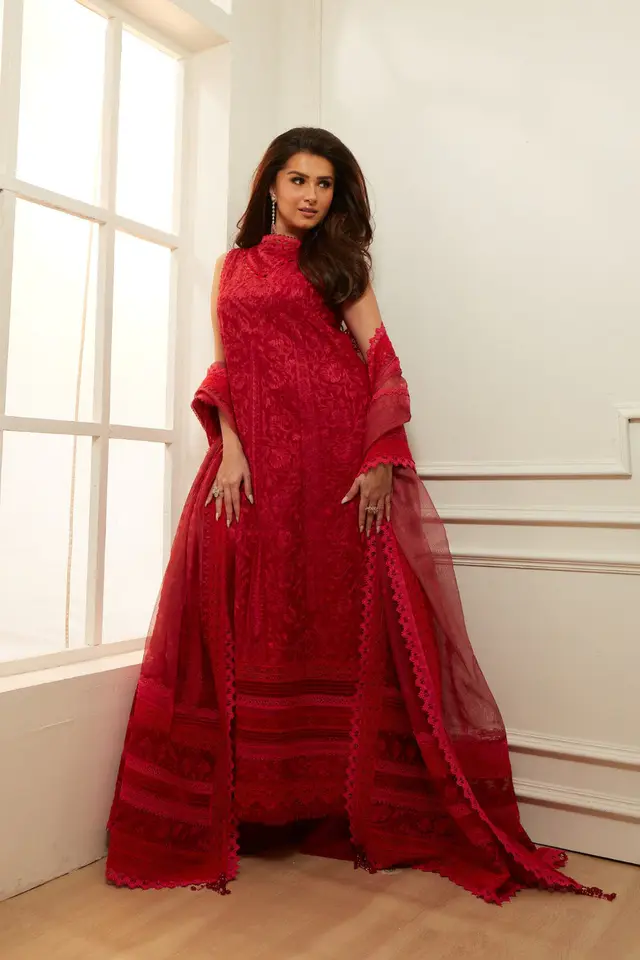Design 9B Luxury Lawn Eid Edition 2026 Unstitched luxury lawn full-length primary view