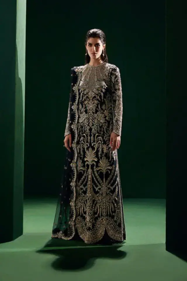 Éclat black embellished three-piece formal primary view