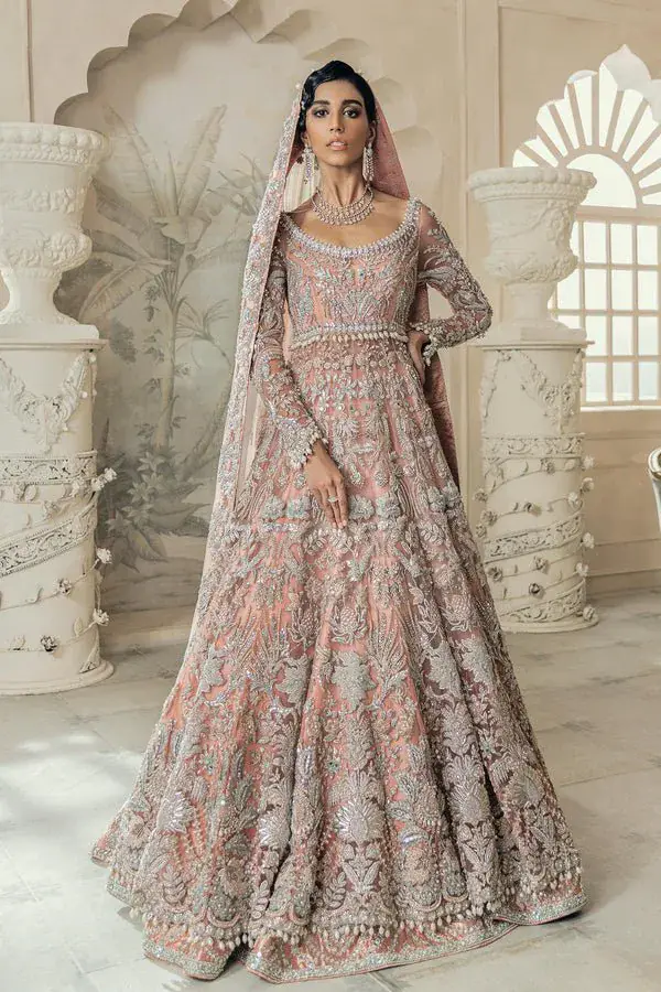 Élan Astarte pastel bridal lehenga