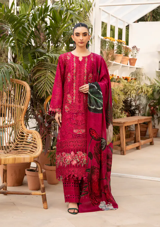 Gulnar luxury lawn full-length primary view