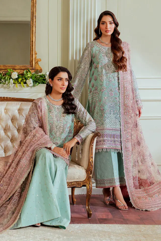 Embroidered Net full-length primary view
