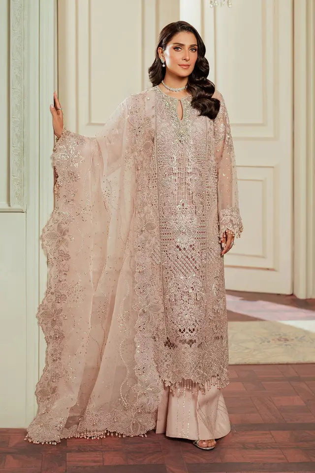 Embroidered Organza full-length primary view