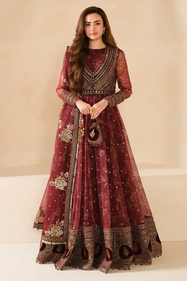 Embroidered Velvet Formal full-length primary view