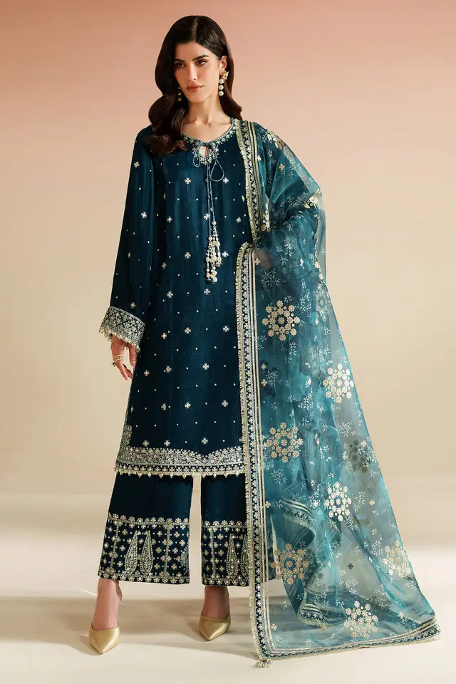 Embroidered Velvet Formal VVF D-2 full-length primary view