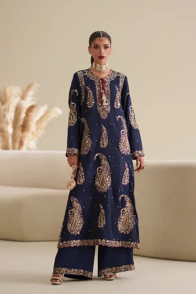 Ethnic Blue full-length primary view
