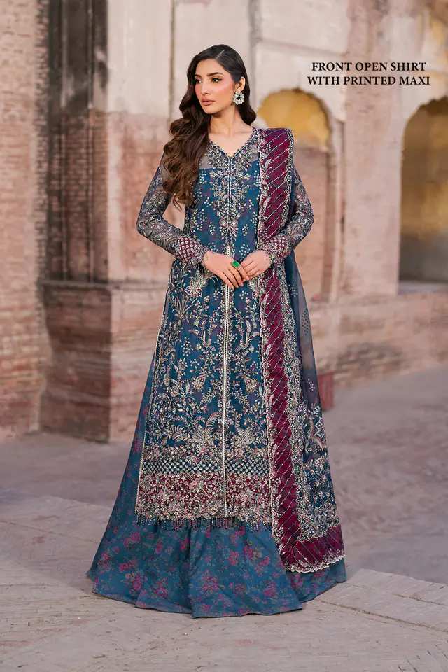 Embroidered Organza full-length primary view