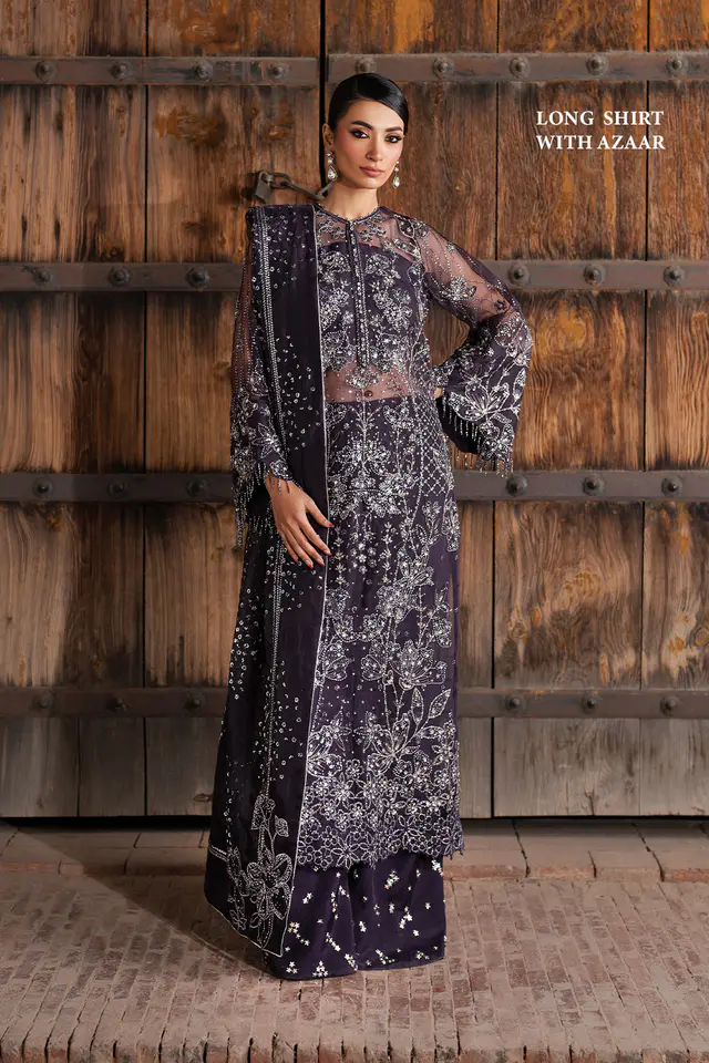 Embroidered Organza full-length primary view