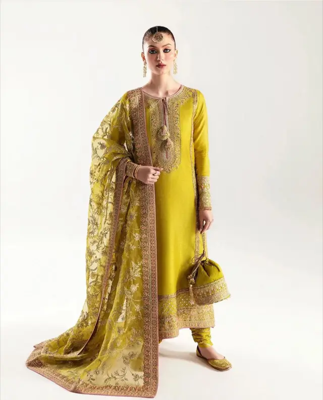Mahpara yellow full-length primary view