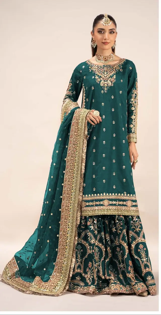 Maria B asmia green full-length primary view