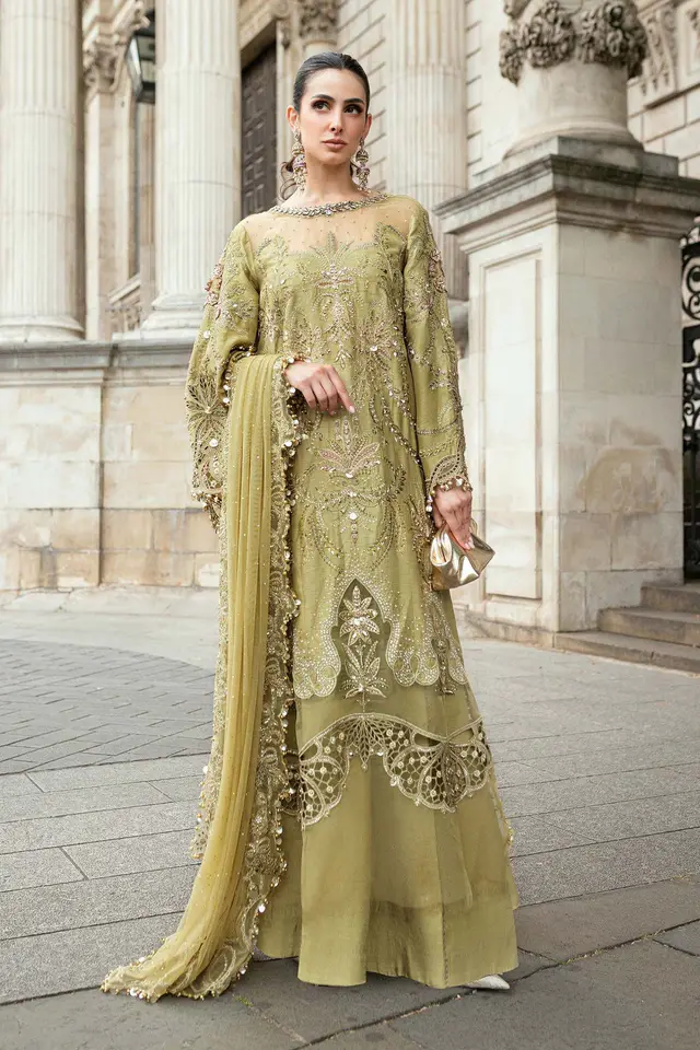 Maria B - Salwar kameez Apple Green full-length primary view