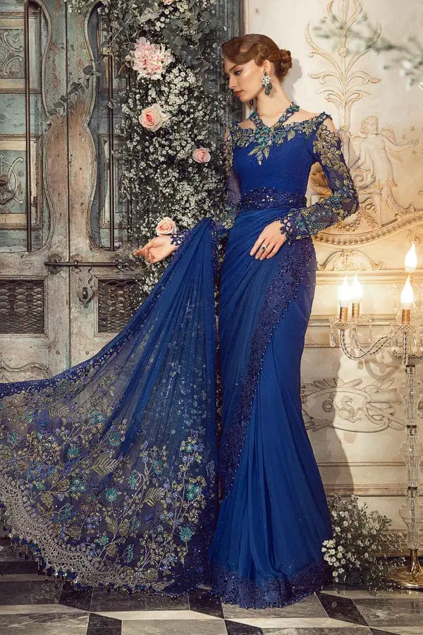 Mbroidered Cobalt Blue (BD-2704) designer-inspired formal dress, full-length primary view