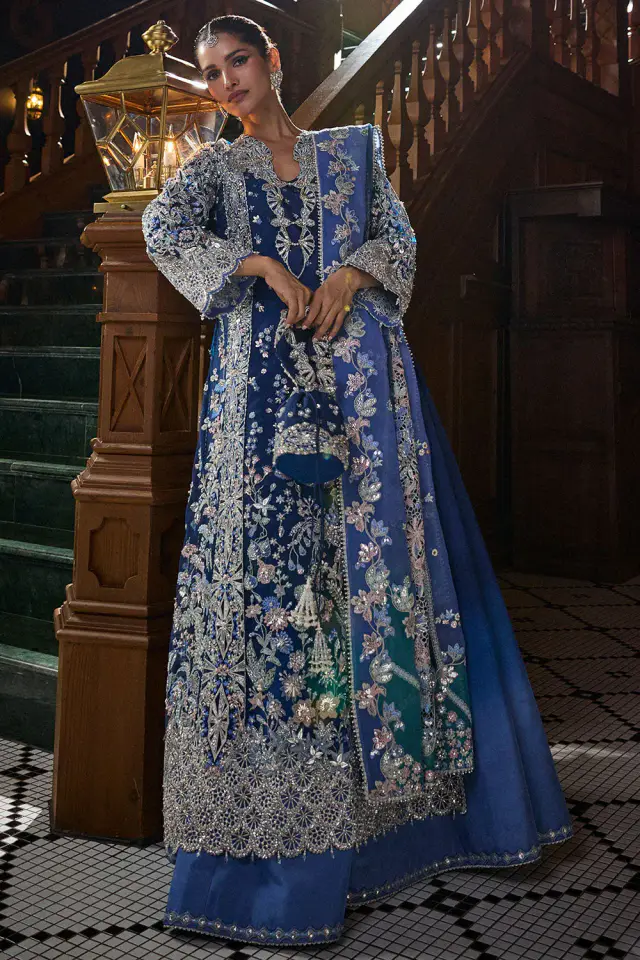 Elise Soraya-inspired Pakistani formal, full front view