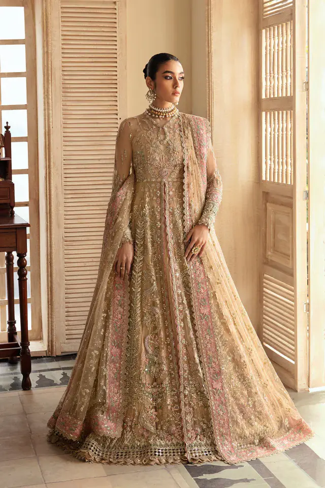 Irina Soraya-inspired Pakistani formal, full front view
