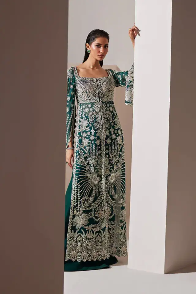 Luxe Soraya-inspired Pakistani formal, full front view