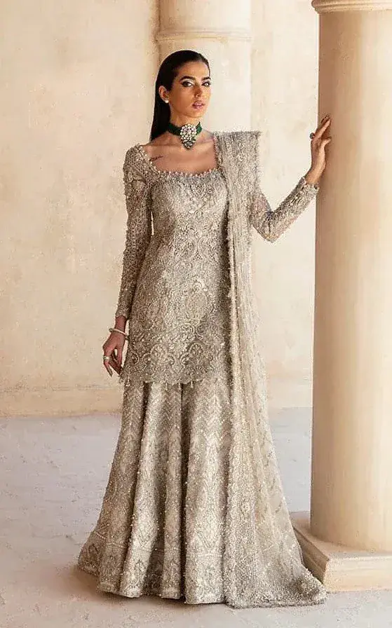 Opulent Soraya-inspired Pakistani formal, full front view