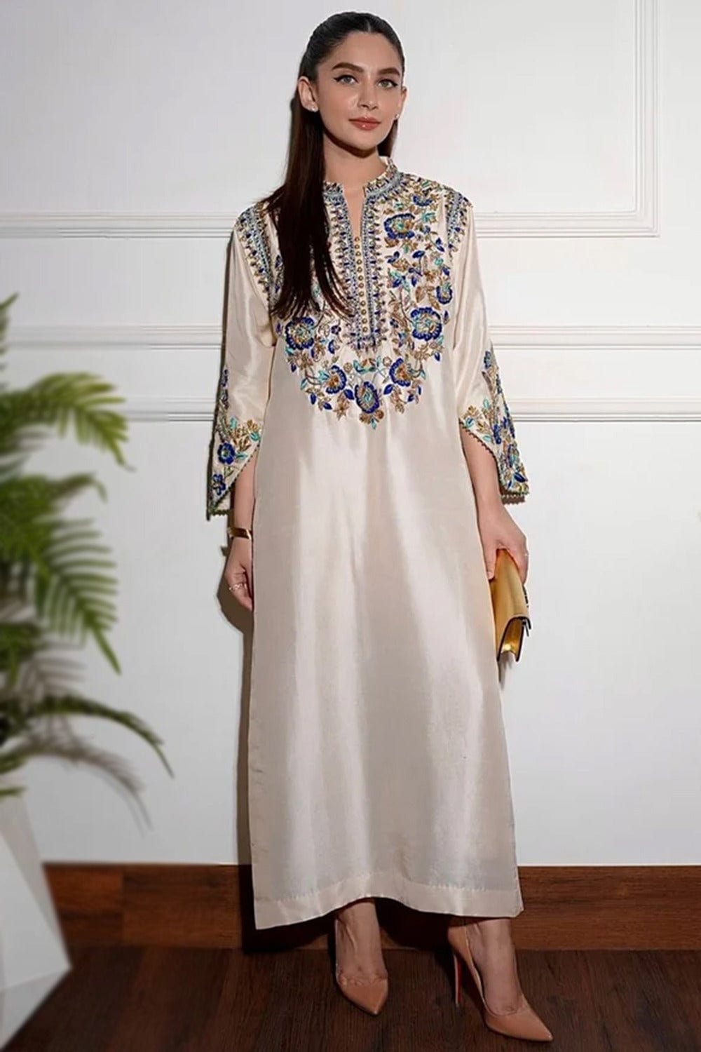 Alizay Saad - Ivory full-length primary view