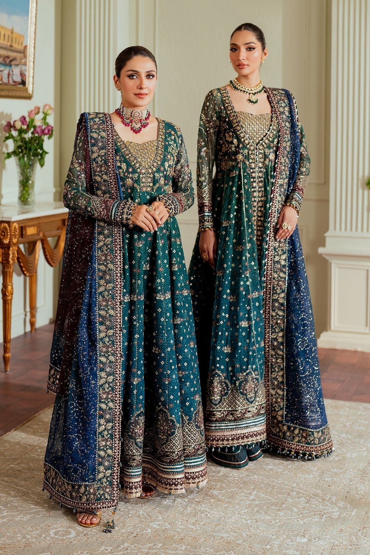Baroque Chantelle - EMBROIDERED CHIFFON full-length primary view