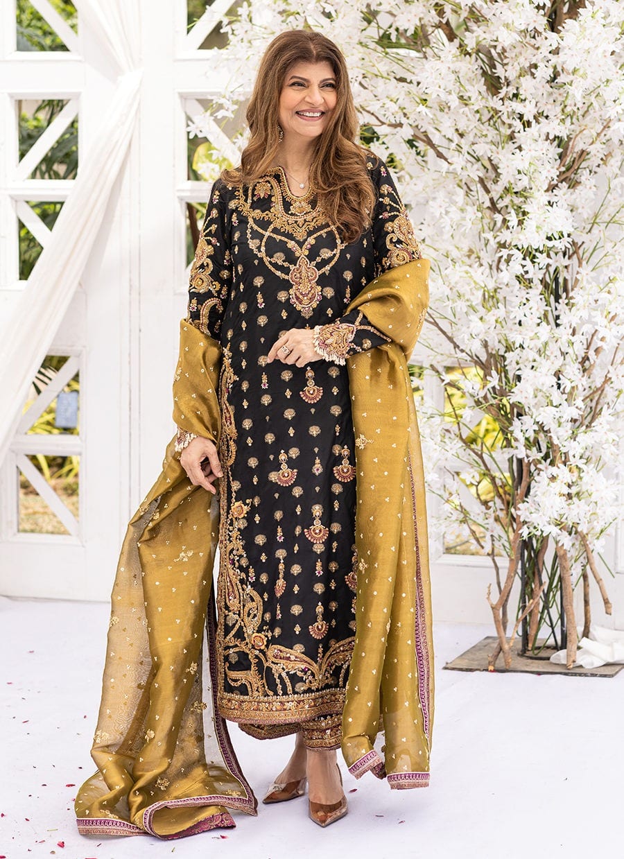 Bita Black Kurta full-length primary view