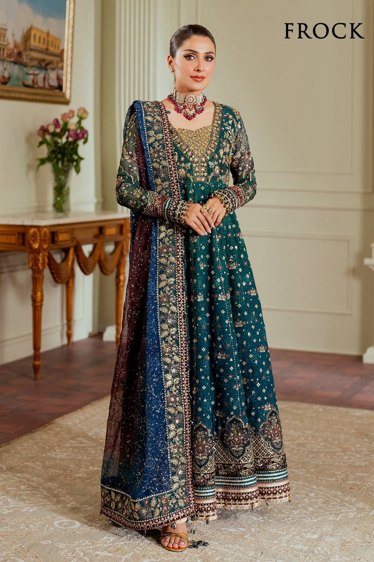 EMBROIDERED CHIFFON CH13-03 full-length primary view