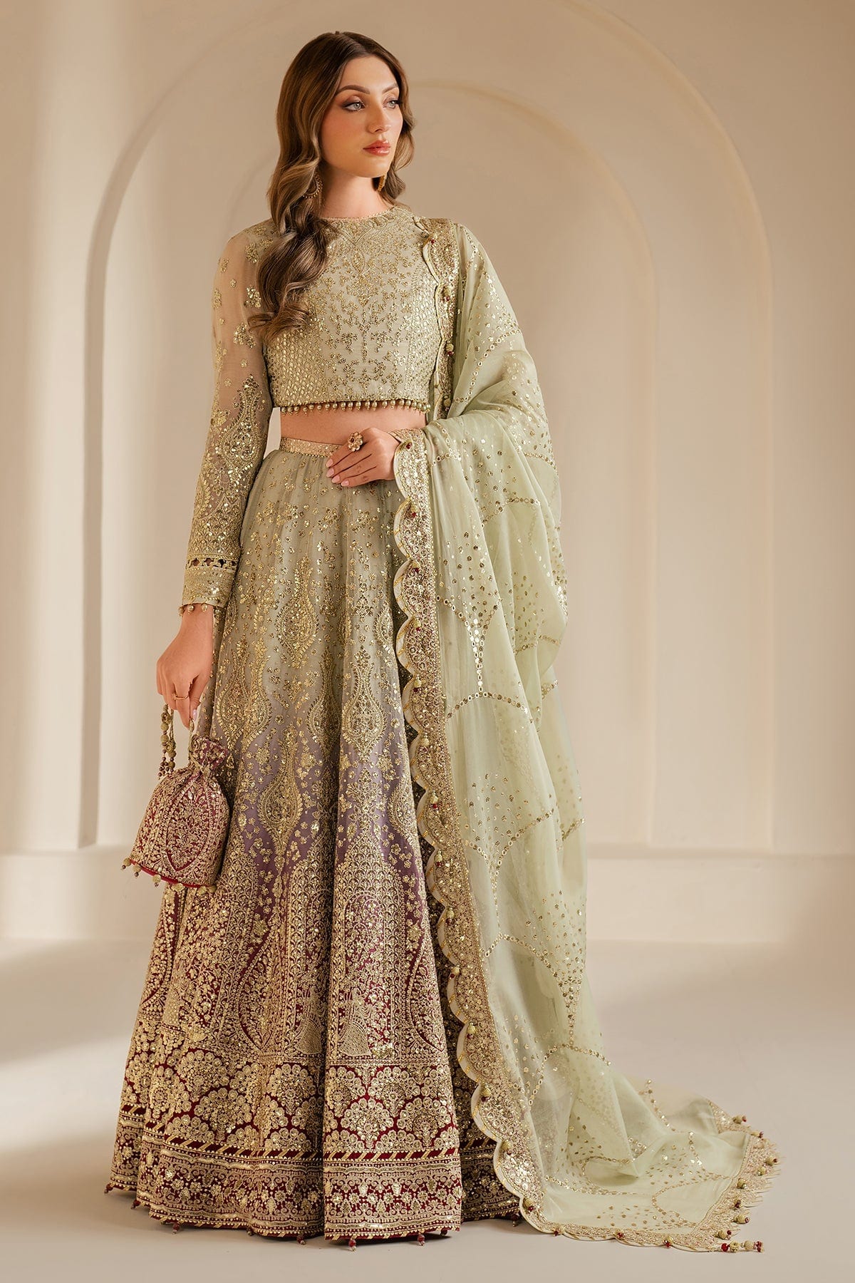 EMBROIDERED CHIFFON WF'25-09 full-length primary view