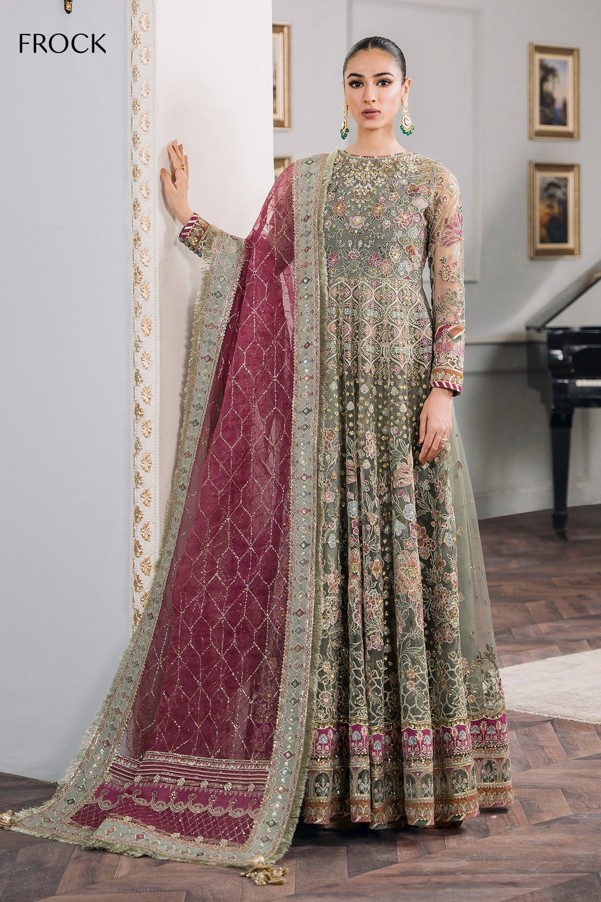 EMBROIDERED NET CH12-02 full-length primary view