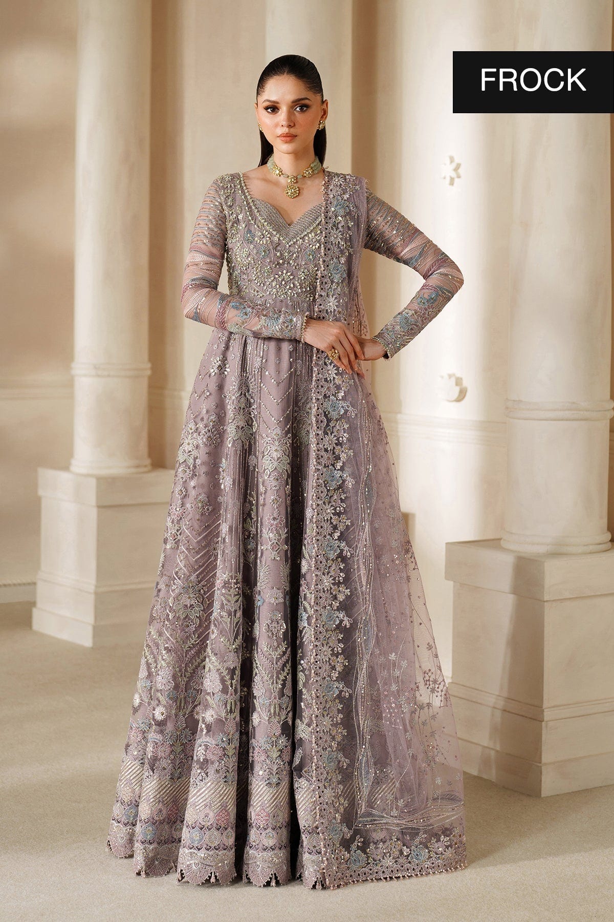 EMBROIDERED NET CH14-04 full-length primary view
