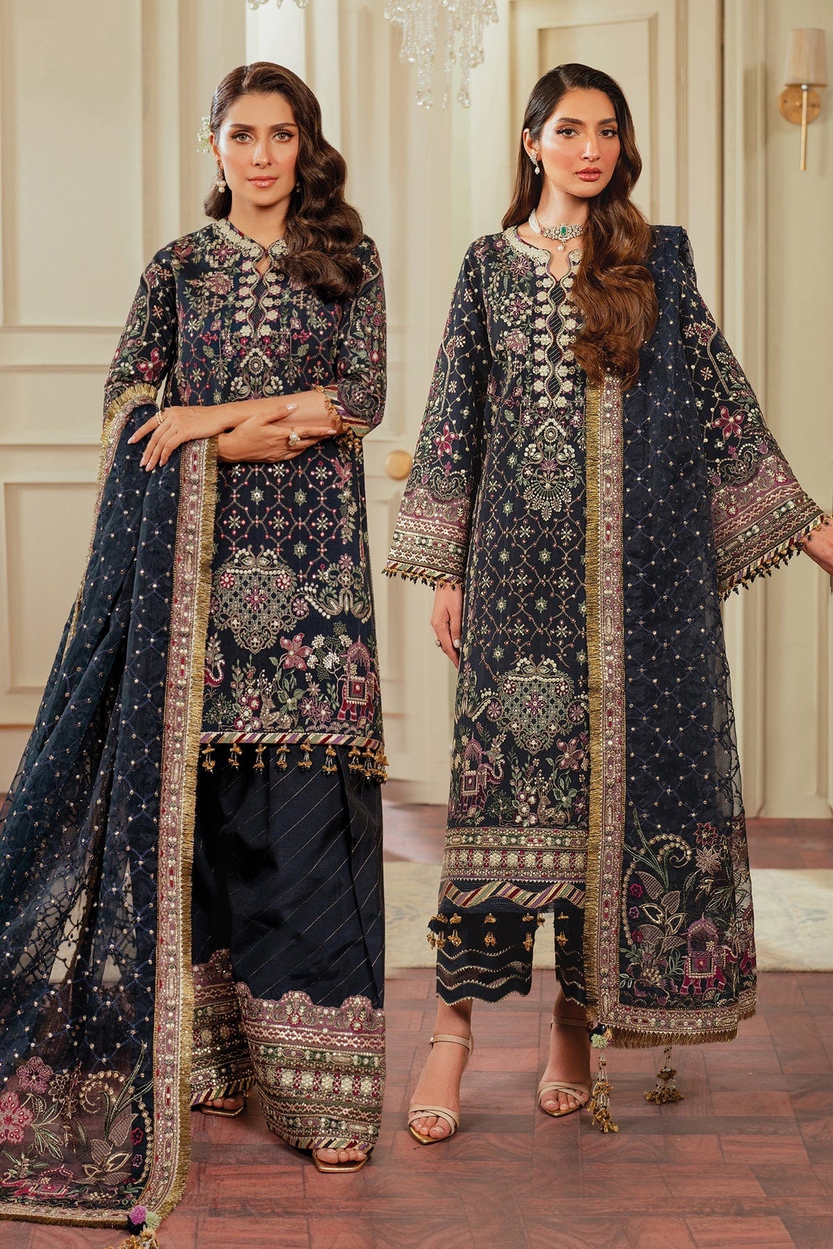 EMBROIDERED SILK CH13-07 full-length primary view