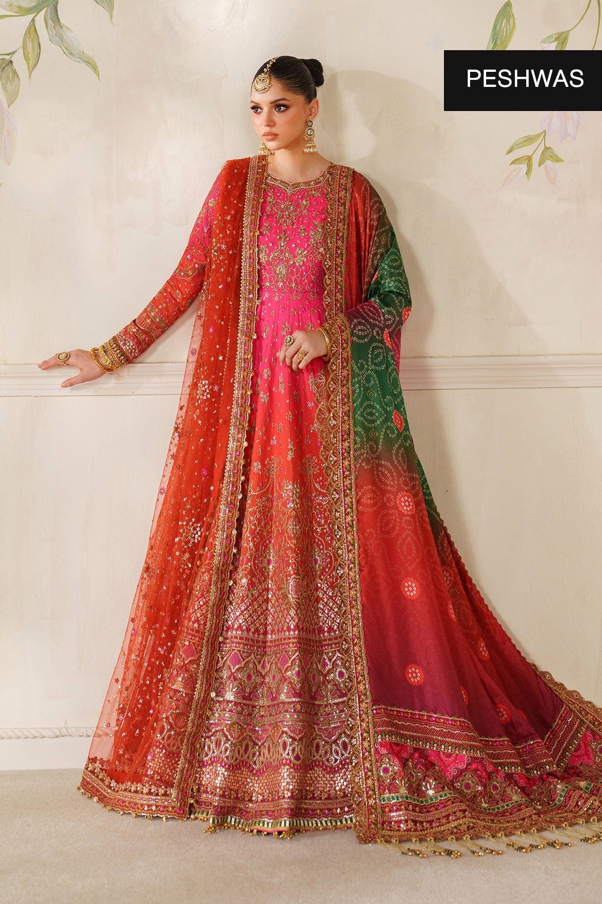 EMBROIDERED SILK CH14-03 full-length primary view