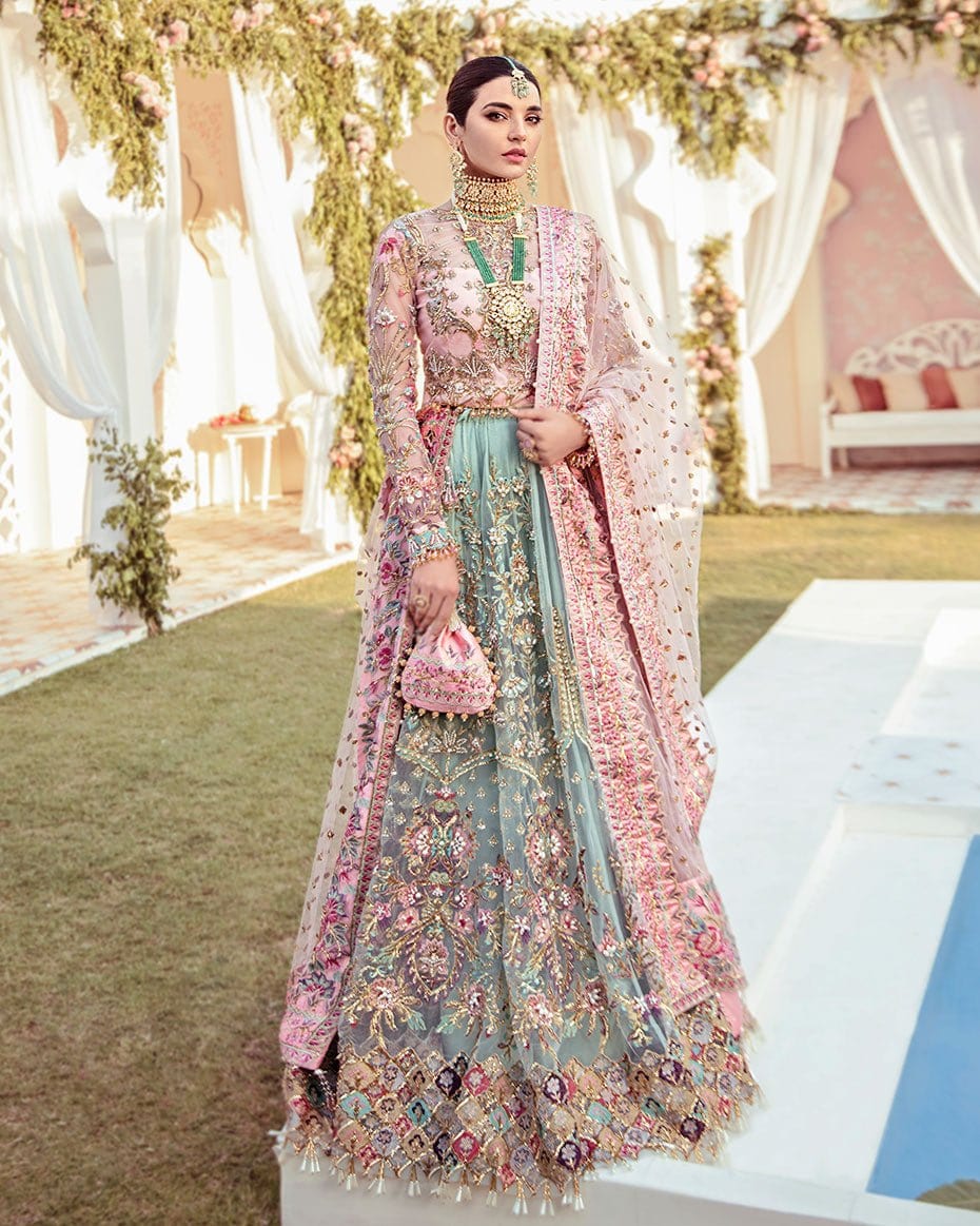 Gulaal JOLI EMBROIDERED NET 3-PIECE full-length primary view