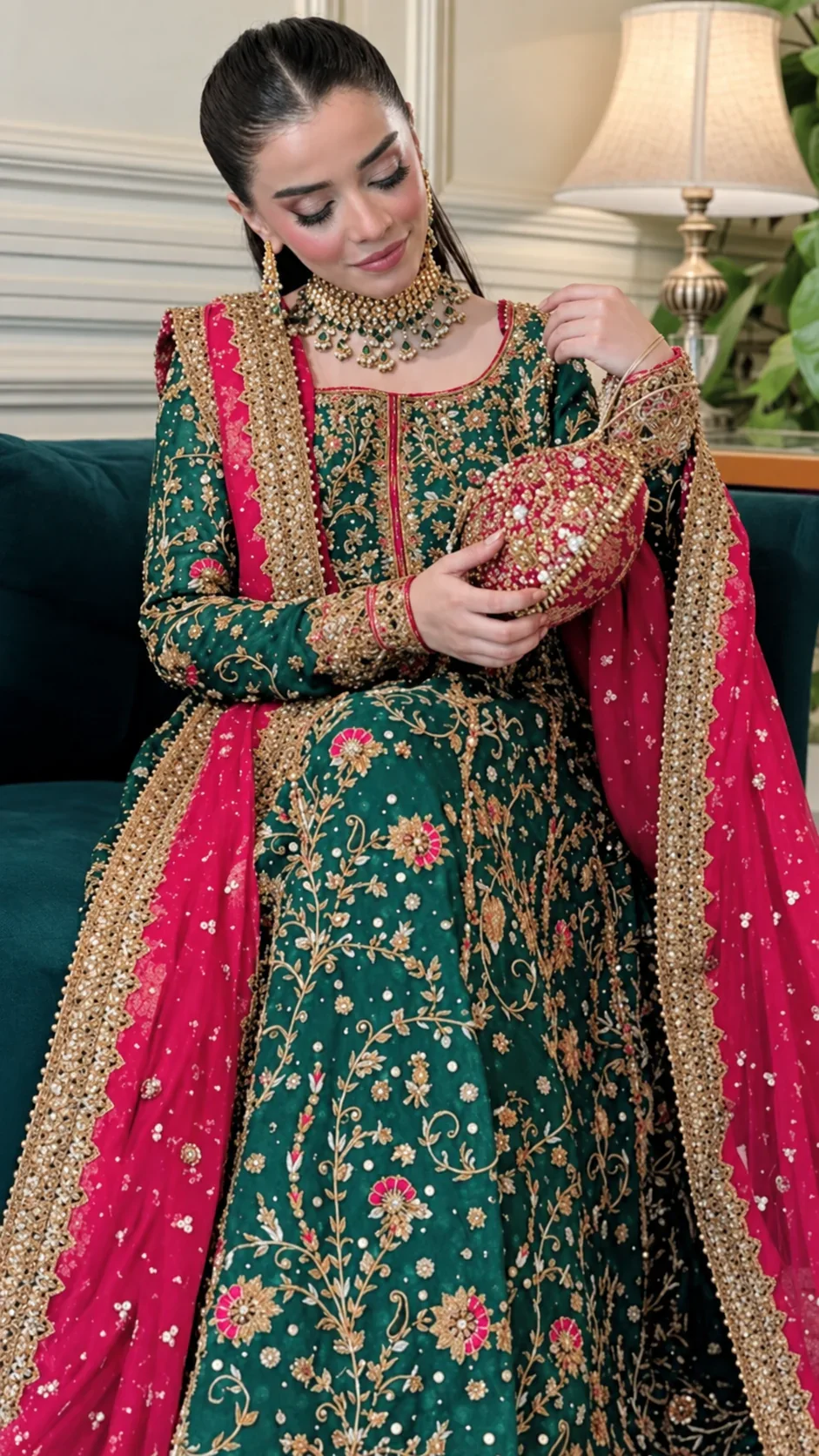 Haris Shakeel - Aimen - full outfit view