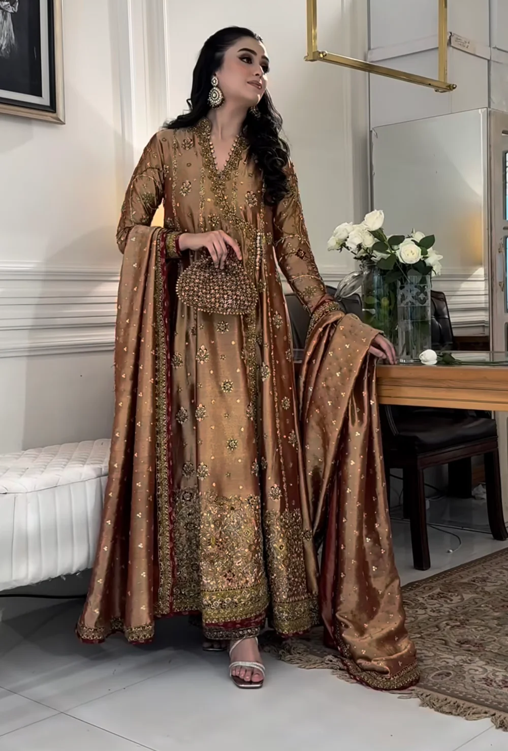 Haris Shakeel Wedding Edition Luxury Maysoori Collection D-8 full-length primary view
