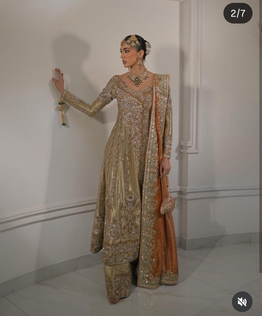 Haris Shakeel Nikkah and Walima outfit full-length primary view