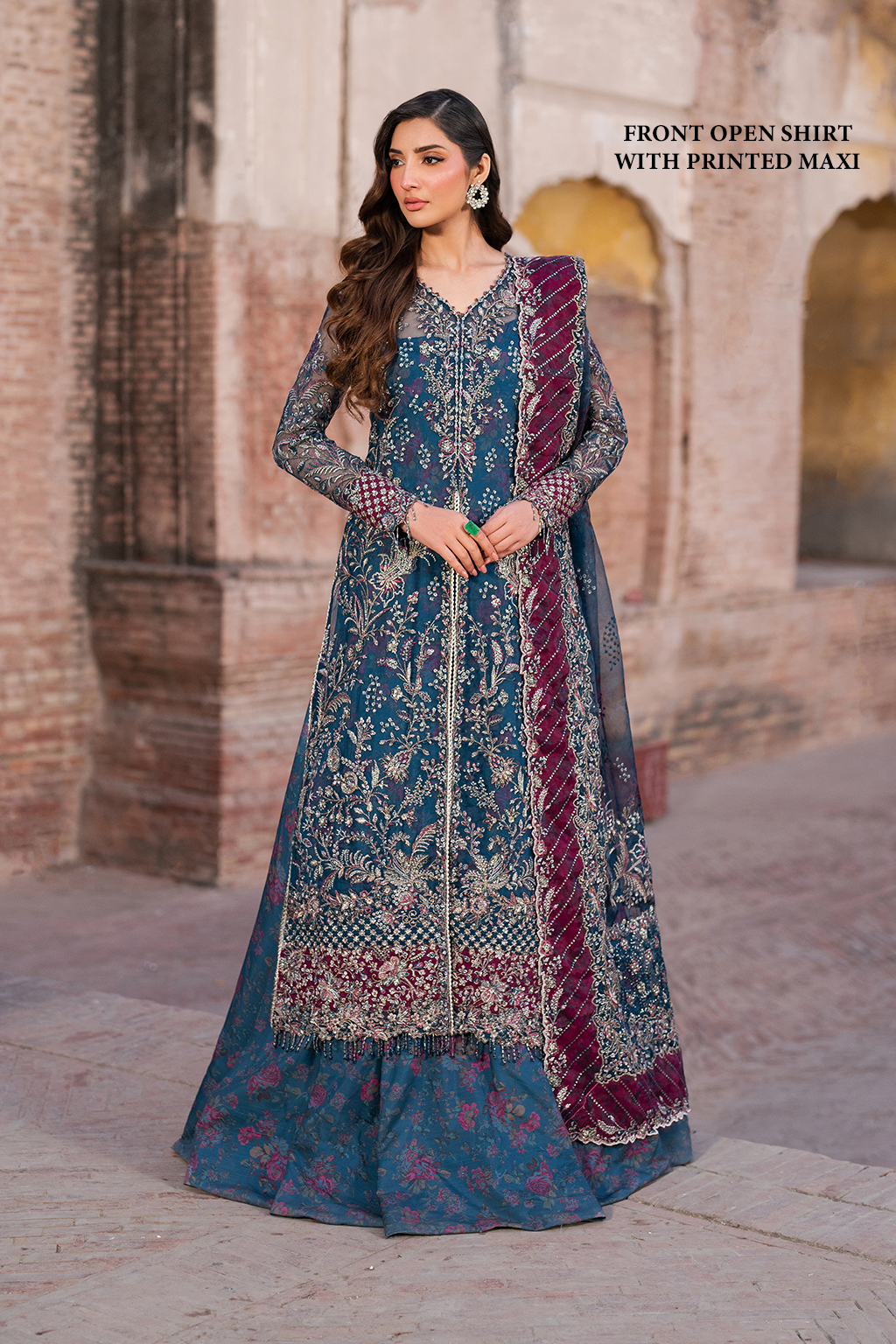 ILC-03 Embroidered Organza full-length primary view