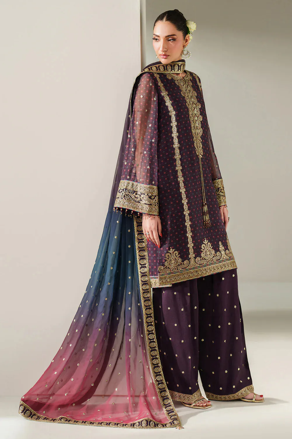 Jazmin EMBROIDERED CHIFFON UC-3086 full-length primary view