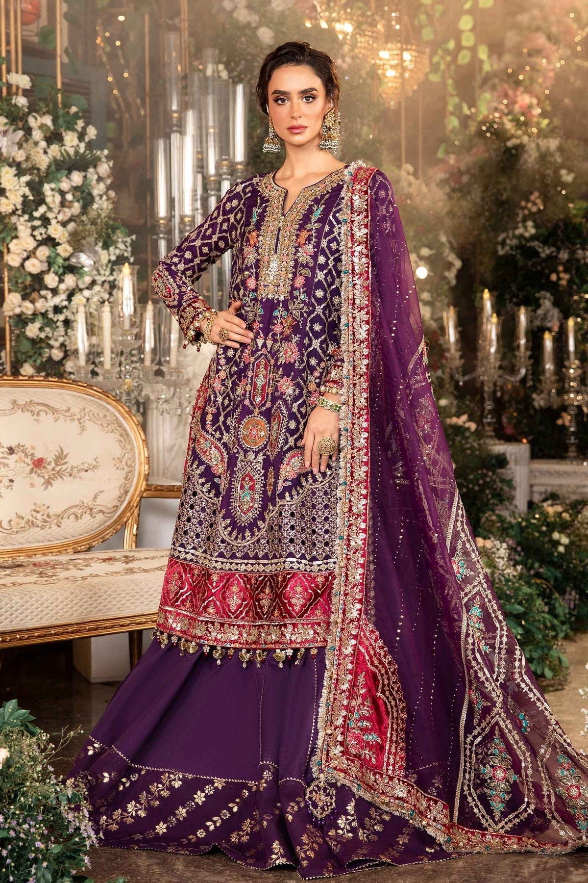 Maria B BD-2903 Purple full-length primary view