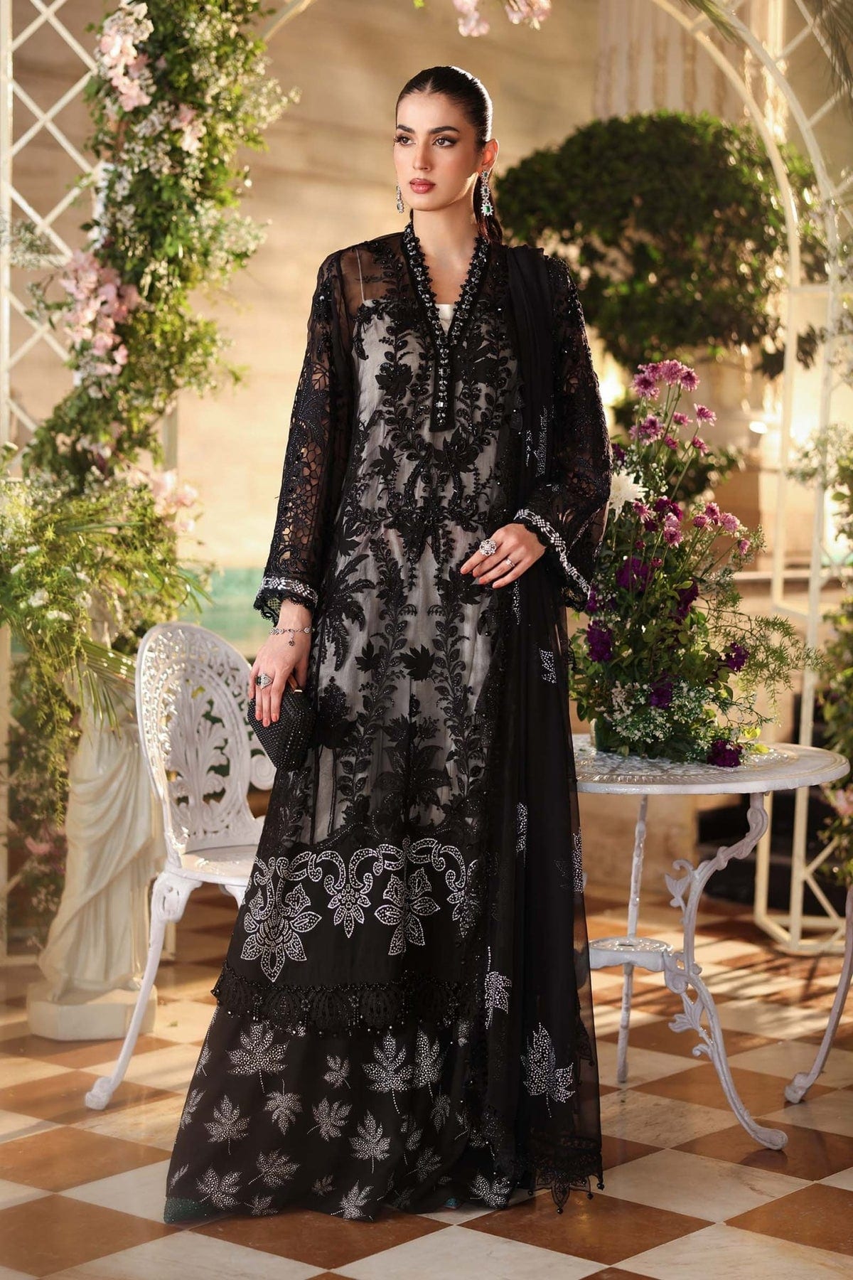 Maria B Chiffons Black full-length primary view