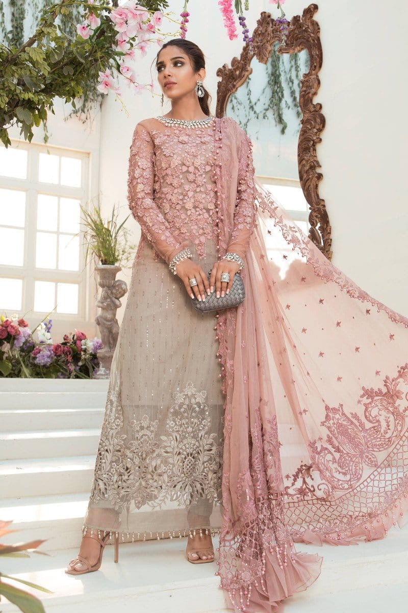 Maria B Coffee and Ash Pink full-length primary view