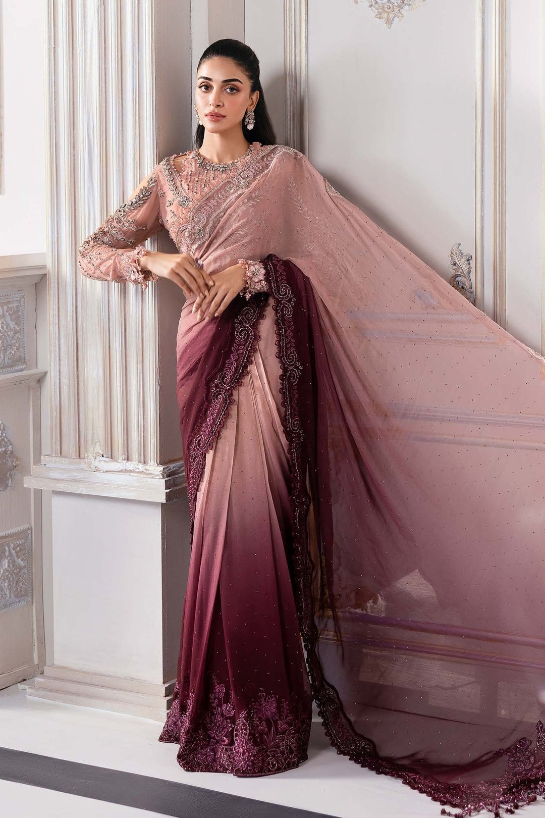 Maria B Embroidered full-length primary view