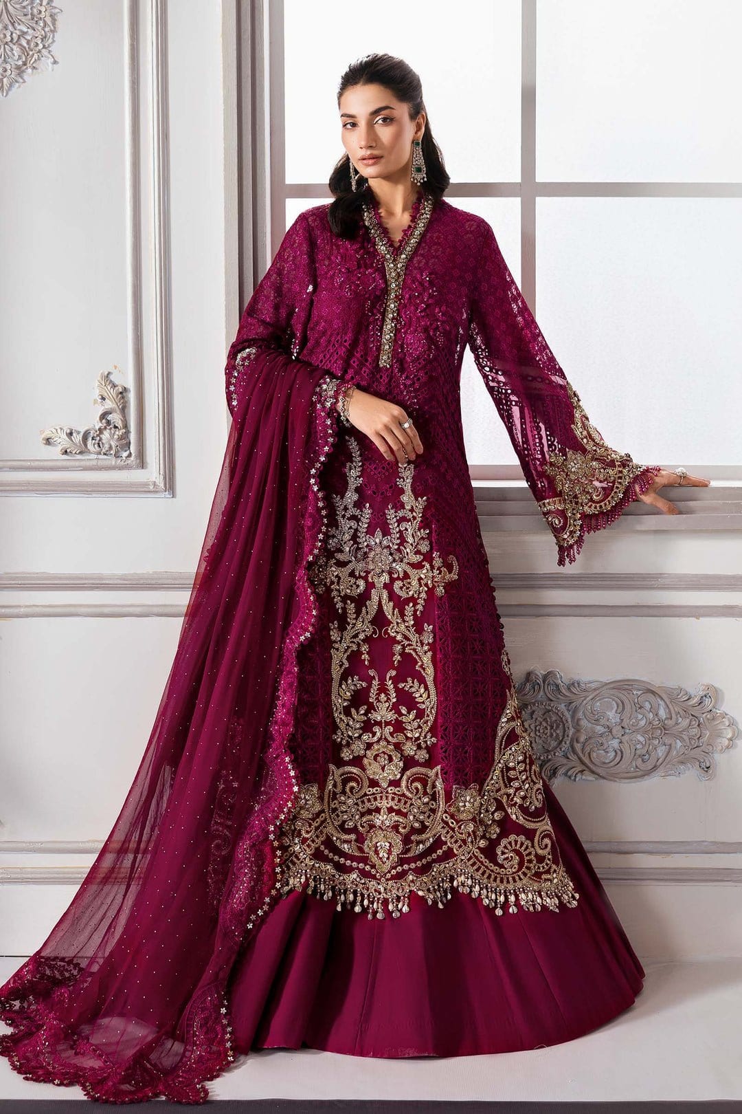 Maria B Embroidered full-length primary view