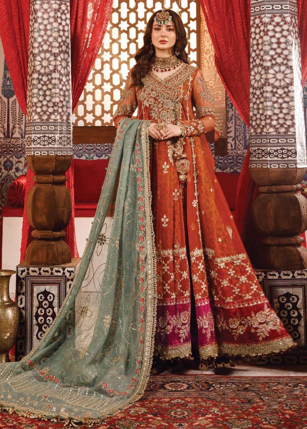 Maria B Embroidered Wedding Edition D6 full-length primary view