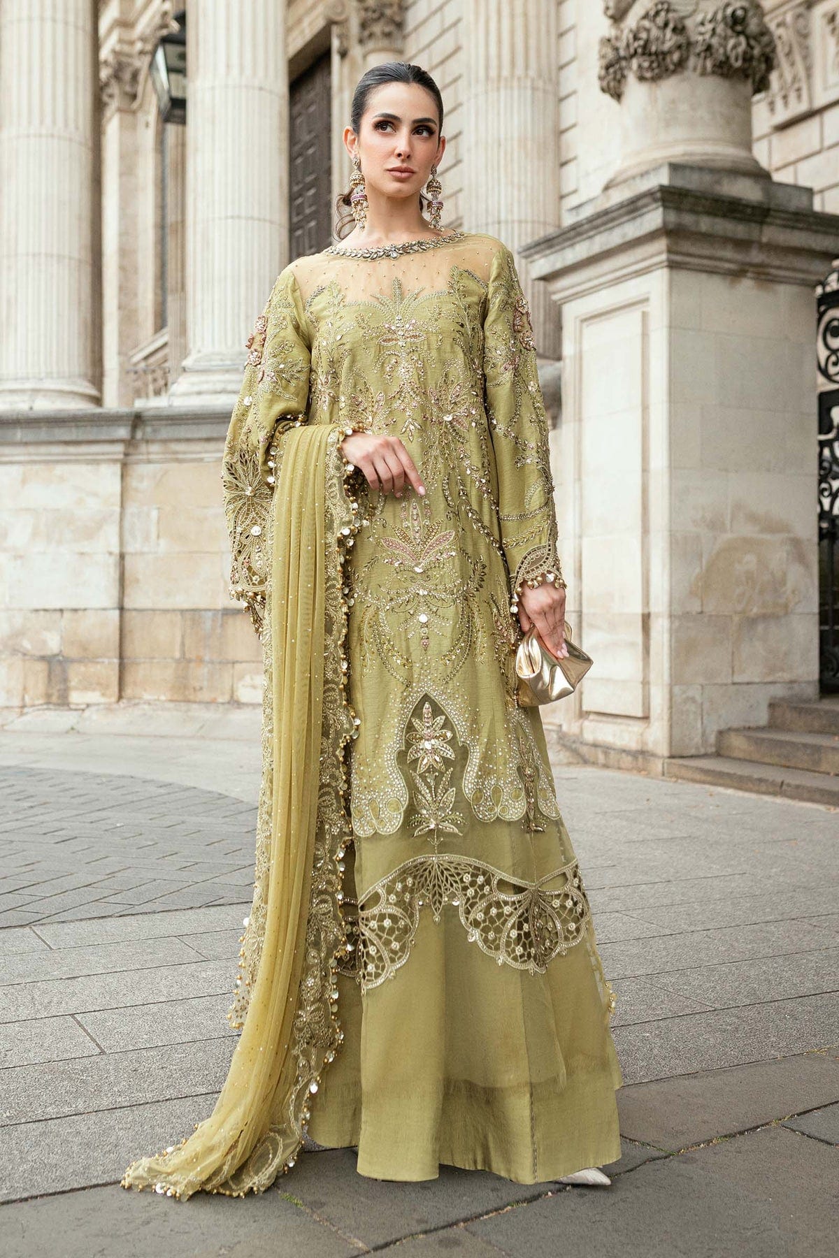 Maria B - Salwar kameez Apple Green full-length primary view