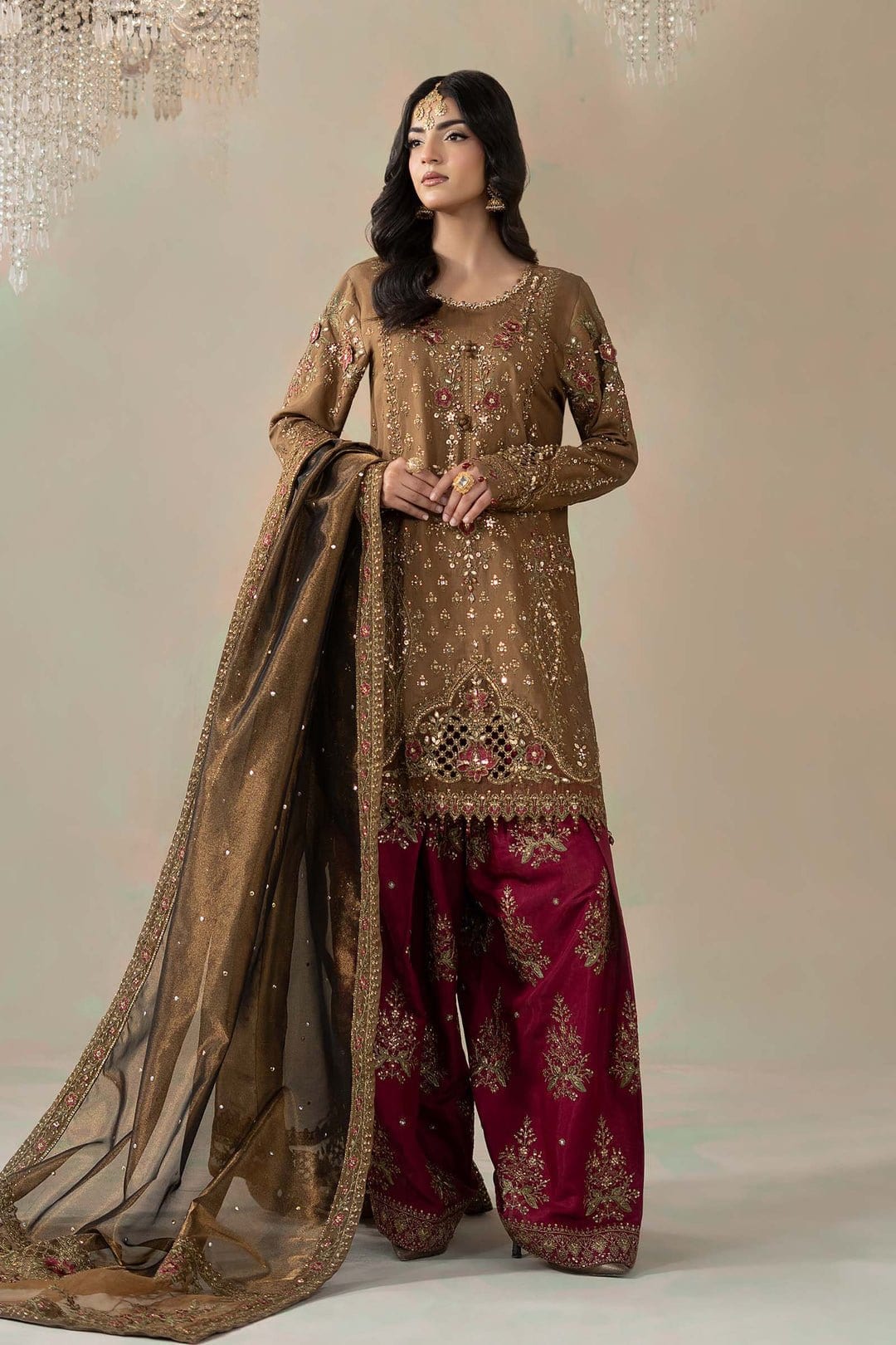 Maria B soiree collection full-length primary view