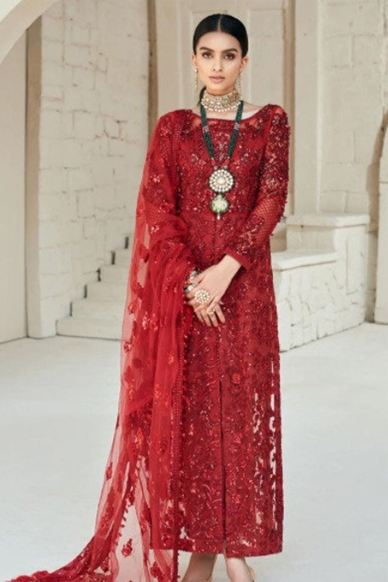 Maryam Hussain Red full-length primary view