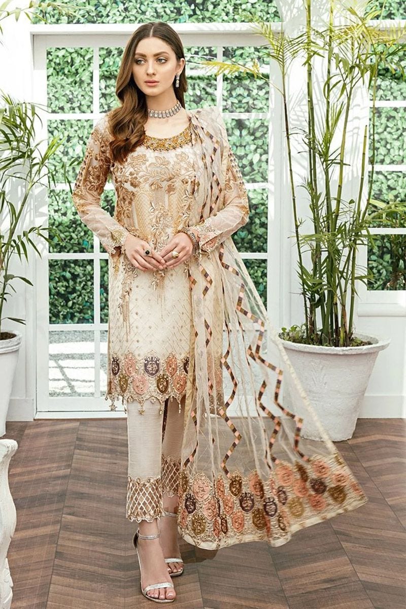 Ramsha chiffon Collection full-length primary view